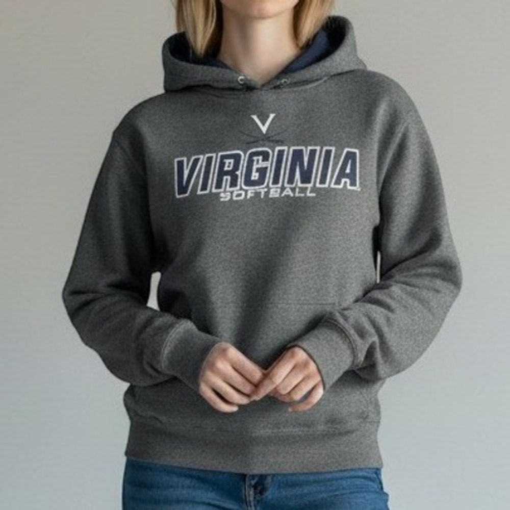 Top of the World Virginia Softball Hoodie Women Small Gray UVA Sweatshirt